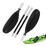 Kajakpaddel | Verstellbares Paddel | Abnehmbares Doppelköpfiges Ruderpedal Aus Aluminiumlegierung Für Flusstouren Training Erwachsene Athleten Wassersport