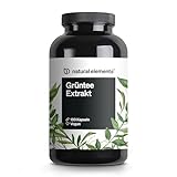 Grüntee Extrakt – 180 Kapseln – 1998 mg Grüntee Extrakt pro Tagesdosis – mit EGCG und Polyphenolen – vegan, hochdosiert, ohne unnötige Zusätze – in Deutschland entwickelt & laborgeprüft