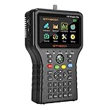 GT MEDIA V8 FINDERmax Sat Finder Digital Satelliten Messgerät Satfindung Meter Satellitenerkennung DVB-S/S2/S2X Signalempfänger Decoder H.265 4,3'LCD mit Kompass Zur Einstellung der Satellitenschüssel