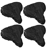 4 Stück Sattelschutz Wasserdicht Fahrrad,Fahrradsattel Regenschutz Fahrradsitz üBerzug Sattelbezug Sattel Bike Seat Cover für Waterproof Sattelabdeckung Schutz Satteldecke Abdeckung SattelüBerzug