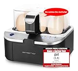 EMERIO sprechender Eierkocher SIEGER Preis/Leistung NEUHEIT kocht alle drei Garstufen [weich|mittel|hart] in EINEM Kochvorgang mit perfektem Ergebnis Sprachausgabe in DE BPA frei, EB-123177.1