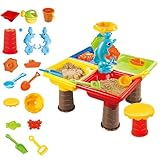 AOpghY Kleinkind Wassertabelle 1 Set farbenfroher Sandtisch mit niedlichen Delphin -Abs -Sensory -Tisch Wasser und Sand Tisch Square Outdoor Sportspiele und Spielsachen