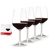 Spiegelau 4-teiliges Rotweinglas Set, Weingläser, Kristallglas, 630 ml, Style, 4670181