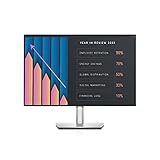 Dell U2421E, 24 Zoll, Full HD 1920x1080, 60 Hz, IPS entspiegelt, 16:9, 5 ms (extrem), höhenverstellbar/neigbar/drehbar, VESA, DisplayPort, USB-C, HDMI, 3 Jahre Austauschservice, schwarz/silber