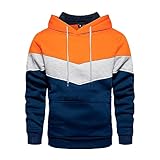 YULONGESS Herren Outwear Schönes Rundhals Langarm Trainingsjacke Warm Angenehm Weich Druck Oberteile Leicht Business-Casual Mit Tasche Geeignet Für Männer, Die Auf Körperlinien Achten