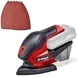 Einhell Akku-Multischleifer TE-OS 18/150 Li-Solo Power X-Change (18 V, Li-Ion, 24 000 min-1, 1.6 mm Schwingkreis, Staubfangbox, Staubabsaugadapter, ohne Akku und Ladegerät)