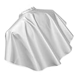 CIYODO Haarschneideumhang Kurz Weiß Schützender Friseurumhang für Haarfärbung und Tönung Öl Färbebeständiger Haarschutz für Salon und Zuhause Atmungsaktives Weiches Material