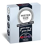 MISTER SIZE Kondome Probierpackung – Wide Package – 3er Pack (60-64 - 69 mm) / gefühlsechtes & hauchzartes Kondom/extra dünne & extra feine Condome / 100% Naturkautschuk-Latex/natural feeling