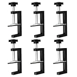 OUZHOU 6 Stück G klemme Kit, C klemme Klemmbereich 10-60 mm Tischklemme, Verstellbaren Schraubzwingen Klein, Universal Tischklammern, für Holzarbeiten Werkzeug Heimwerken