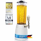 Luxus Biertower 4 Liter - Trinksäule Biersäule Trinktower XXL in Chrom-Optik