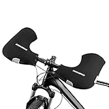 Lixada 1 Paar Handwärmer Fahrradlenker 6mm Verdicktes Neopren Winddicht wasserdichte Winter Fahrradhandschuhe Einfach zu tragen für MTB/Elektrofahrräder/Motorrad/Fahrrad,31 * 27 cm