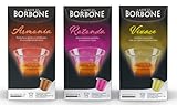 Testpaket Borbone Box Kaffeekapseln 1x Armonia1x Vivace 1x Rotonda + Italian Gourmet polpa 400g