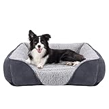 JOEJOY Hundebett Mittelgroße Hunde, Hundekorb Waschbar, Flauschig HundeköRbchen, rutschfest Hundebetten, PlüSch Hundesofa für Hunde und Katzen, 76×61×23 cm