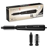 Remington Warmluftbürste [inkl. 2 Aufsätze: 19mm & 25mm Rundbürste] Blow Dry&Style (trocknet & stylt für Form & Fülle ideal bei kurzem Haar) 2 Heiz-&Gebläsestufen, Airstyler AS7100, Schwarz