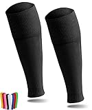 A R O C SPORTS TUBE Socken | Unisex One-Size | UNBRANDED | in vielen verschiedenen Farben | Sleeve / Stutzen für Fußball (Schwarz)