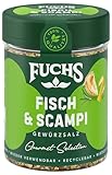 Fuchs Gewürze Gourmet Selection Mediterran – Fisch und Scampi Gewürzzubereitung, nachfüllbares Gewürz, Gewürzmischung mit ausgewählten Kräutern für genüssliche Fischgerichte, vegan, 60 g