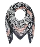 Majea - Dreieckstuch Damen-Halstuch, Schal Scarf Stola Quadratischer Schal Damen (880070) (schwarz 1)