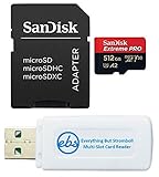 SanDisk Extreme Pro Micro-SDXC-Speicherkarte (512 GB, funktioniert mit Sony-Cyber-Shot DSC-HX99, DSC-RX0 II Kompaktkamera (SDSQXCZ-512G-GN6MA) Bundle mit (1) Everything But Stromboli