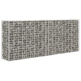Gecheer Gabione, Stützmauer 85x30x200 cm, verzinkter Stahl, robust, für Gartenprojekte