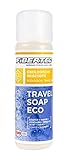 Fibertec Travel Soap Eco, biologisch abbaubare universal Reiseseife zur Körperpflege, als Geschirrspülmittel oder Bekleidungswaschmittel, 250ml