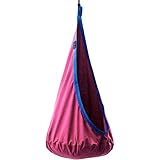 Potenza Milo Cocoon Hängehöhle für Kinder Hängesessel Kindersitz Kindershaukel mit Kissen 100% Baumwolle max 100kg Hängeschaukel (Violett)