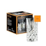 Nachtmann 4-teiliges Longdrink-Set, Cocktailgläser, Kristallglas, 375 ml, Noblesse, 0089208-0