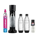 SodaStream Wassersprudler GAIA mit CO2-Zylinder + 3x 0,8L BPA-freie FUSE Kunststoffflasche + Sirup Pepsi Zero Zuck 440 ml