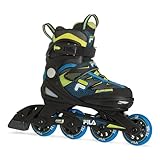Fila Inline Skate J-One - blau/Lime - verstellbar - 28