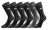 PUMA Unisex Sportsocken Crew 6 Paar Pack - Black Combo -...