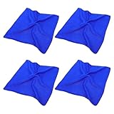 Yardwe 4 Stück Quadratische Saugfähige Reinigungstücher mit Fußabdruck Design für Malen und Zeichnen Fasermalzubehör Farben Zufällig