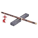 Btuty Flöte – Pluggable Bitter Bamboo Flöte Dizi traditionell chinesische Hand Holz Musikinstrument Schlüssel D Studienleistung