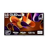 LG OLED97G48LW TV 246 cm (97 Zoll) OLED evo Fernseher (α11 4K AI-Prozessor, Dolby Vision, bis zu 120Hz) [Modelljahr 2024], Schwarz