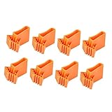 Angoily 1 Satz Rutschfeste Matte Ersatz Rutschfeste Leiterunterlage Leiter-stabilisator-stoßstangen Rutschfeste Leiterfußmatten Falten Leiterbeinkappe Leiter Fußkissen Gummi Orange 8 Stück