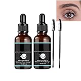 Schnelles Wachstum stärkendes Wimpernserum, 30 ml Bio-Öl-Wimpernserum, schnelles Wachstum stärkendes Wimpernserum, Beauty Secrets für Frauen (2Stück)