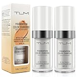 2PCS TLM Farbwechselnde Foundation, Concealer Abdeckung Makellose Color Changing Foundation Grundierung Versteckt Falten und Linien, Feuchtigkeitsspendende Flüssige Make up Cream für Ganzen Tag, SPF15