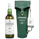 Laphroaig 10 Jahre + Stiefel | Islay Single Malt Scotch Whisky | mit Geschenkverpackung | einzigartig rauchig-torfiger Geschmack | 40% Vol | 700ml Einzelflasche + Stiefel