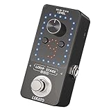 LEKATO Gitarre Loop Effektpedal mit 9 Schnallen Integrierte Stimmgerät Loop Station Max 40 Minuten Aufnahmezeit Elektrische Gitarre Looper für Bass-Tastatur