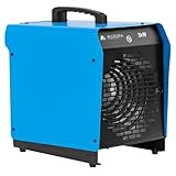 ALLEGRA Heizlüfter AB-H30 3 kW – 230 V Elektro-Heizgerät mit 3 Heizstufen (30/1500/3000 W), stufenloses Thermostat, kompakt & mobil