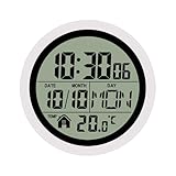 Wanduhren Für Badezimmer - Badezimmeruhr Mit Batterie Und Saugnapfen | Temperatur- Und Datumsanzeige Innenraum Für Büro Badezimmer Studentenwohnung Pool Kinder Erwachsene Dusche