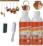 Messing-Kupfer-Reiniger, Politurspray, Kupferreiniger und Politur, Messingreiniger und Politurspray für Töpfe und Pfannen, Edelstahl (2)