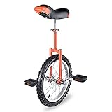 A+w AW 40,6 cm Rad Einrad Auslaufsicher Butyl Reifen Radfahren Outdoor Sport Fitness Training Gesundheit, FBA_AW-UBK000002, Orange