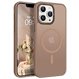 GaoBao für iPhone 13 Pro Hülle, Handyhülle iPhone 13 Pro [Kompatibel mit MagSafe] Durchscheinende Matte Magnetische Stoßfeste Anti-Fingerabdruck Schutzhülle für i Phone 13 Pro 6.1' Case, Braun