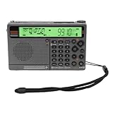 Multiband-Radio, SW FM MW AIR V.UHF WB Frequenzband, Tragbares Radio mit Bluetooth-APP-Steuerung, Wiederaufladbarer Akku, Digitales Radio mit SOS-Alarm und Taschenlampe (Green)