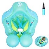 Schwimmring Baby Spielzeug,Baby Aufblasbarer Schwimmring,Baby Schwimmhilfe mit Dual Airbag,Schwimmring Baby mit Sicherheitsgurt und Schwimmsitz für Kinder(6-12-24 Monate,Blau)