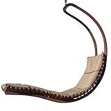 ASS Design Hängeliege NAVASSA-SEAT aus Holz Lärche/Metall mit Auflage (OHNE Gestell) von Farbe:Braun
