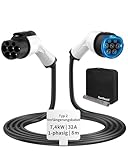 RamTouch Typ 2 Verlängerungskabel (32 A, 7,4 kW, 8 m, 1-phasig) - Wallbox-Verlängerungskabel für EV-Ladegeräte, Wallboxen & Ladestationen, Kompatibel mit Elektroautos (EV) & Plug-in-Hybriden (PHEV)