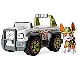 Nickelodeon Paw Patrol - Helfer auf Vier Pfoten, Tracker‘s Jungle Cruiser, Fahrzeug und Figur