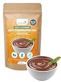 Simply Keto Lower-Carb* & Keto Schoko Pudding Pulver - Pudding ohne Zuckerzusatz mit nur 0,4 g Netto-Kohlenhydrate& 25 Kalorien - ohne Maltit - Glutenfrei, sojafrei & ketogen & zuckerfrei (100 g)