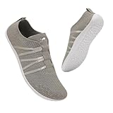 Geweo Frauen Schnell Trocknend Turnschuhe Herren Leicht Mesh Atmungsaktive Laufschuhe Fitnessschuhe Damen Straßenlaufschuhe Kletterschuhe Männer Frauen Schuhe Running Sneakers Khaki 39EU