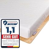 Newentor® Matratzen Topper 160x200cm H4 H5 Hart, Matratzentopper 160x200 Gel Boxspringbett Schlafsofa, Mattress Topper 160x200 Bett Gelschaum Bezug Kaltschaum 7CM Höhe